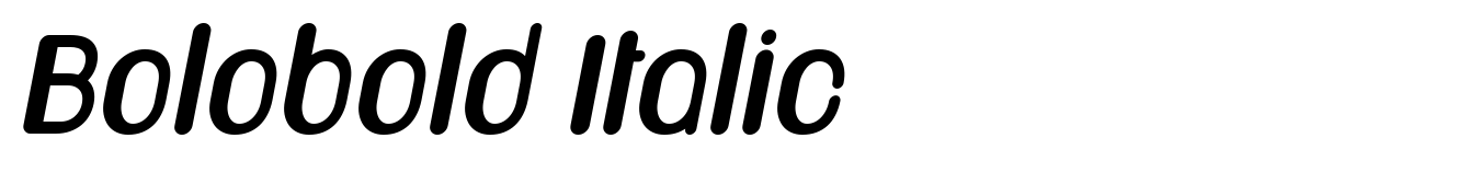 Bolobold Italic